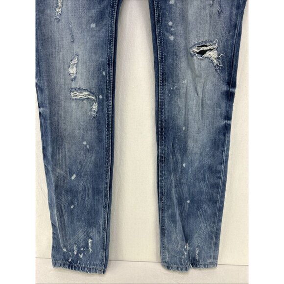 Parasuco Jeans Men’s Size 30 X 32 Bono Fit Mid Rise Skinny Distressed - Picture 3 of 14